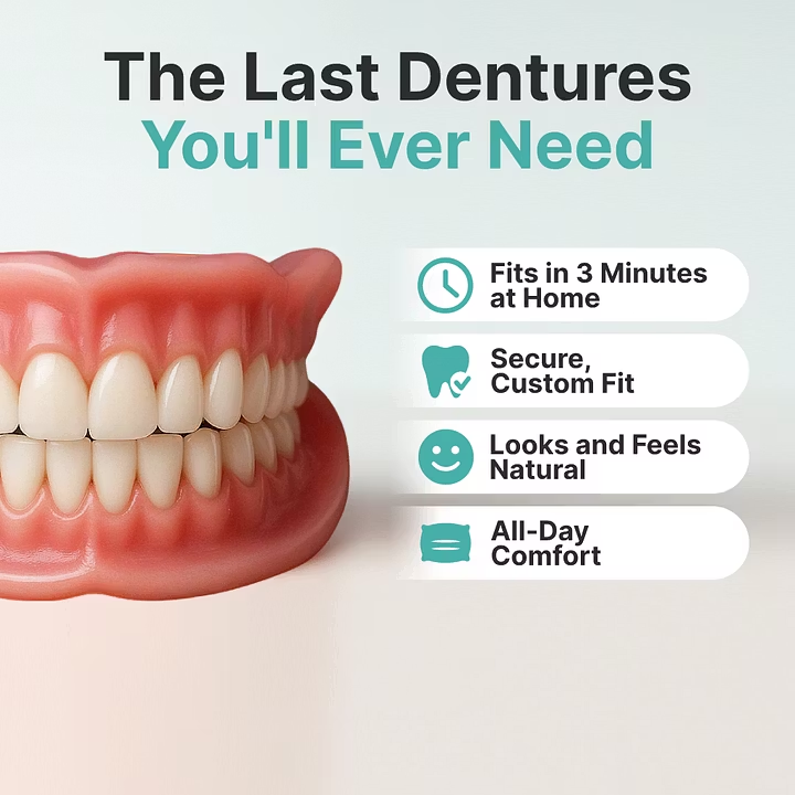 Cheeroll®Custom-Fit Dentures ⏰ ENDS TODAY • 70% OFF | Smile with Confidence