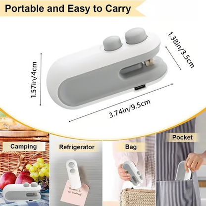 Mini Sealer Small Household Hand Pressure Sealer Portable Snack Plastic Bag Heat Sealing Machine