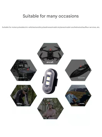 Wireless remote control airplane light with multiple modes and seven colors LED