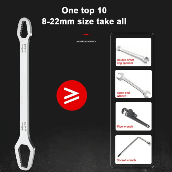 🎉 🌈🔧 8-22mm Universal Wrench Receive
