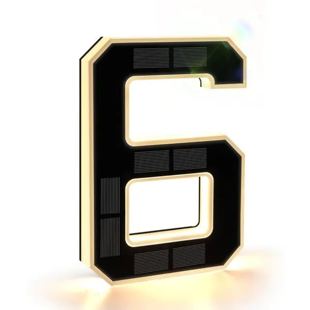 🔥Solar Lighted House Numbers for Outside