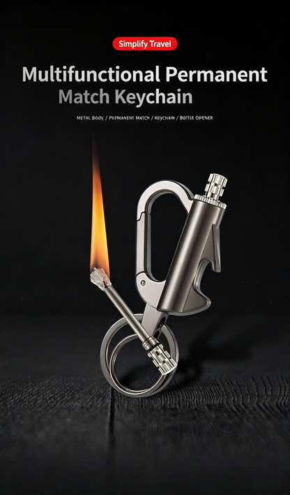 10,000-use kerosene matches with keychain