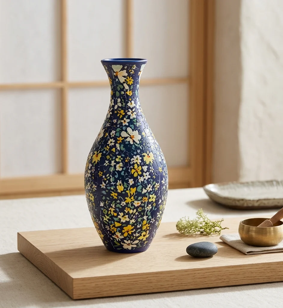 Elegant 3D puzzle vase - Suitable for real flowers🌸