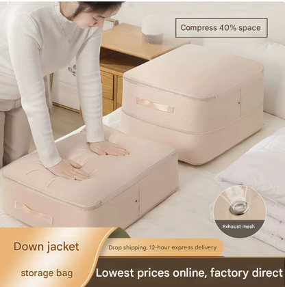 Clothing and quilt storage bags, travel portable down jacket and cotton-padded jacket compression bags, packing and organizing bags