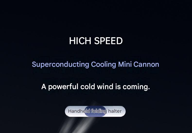 Foldable Handheld Cooling Fan — Semiconductor Ice-Cooling, Rechargeable, Silent Operation, Powerful Airflow — Ideal for Students