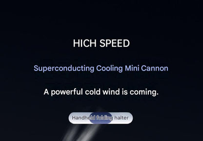Foldable Handheld Cooling Fan — Semiconductor Ice-Cooling, Rechargeable, Silent Operation, Powerful Airflow — Ideal for Students