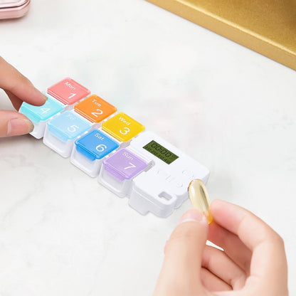 7-Day Pill Organizer with Alarm Reminder