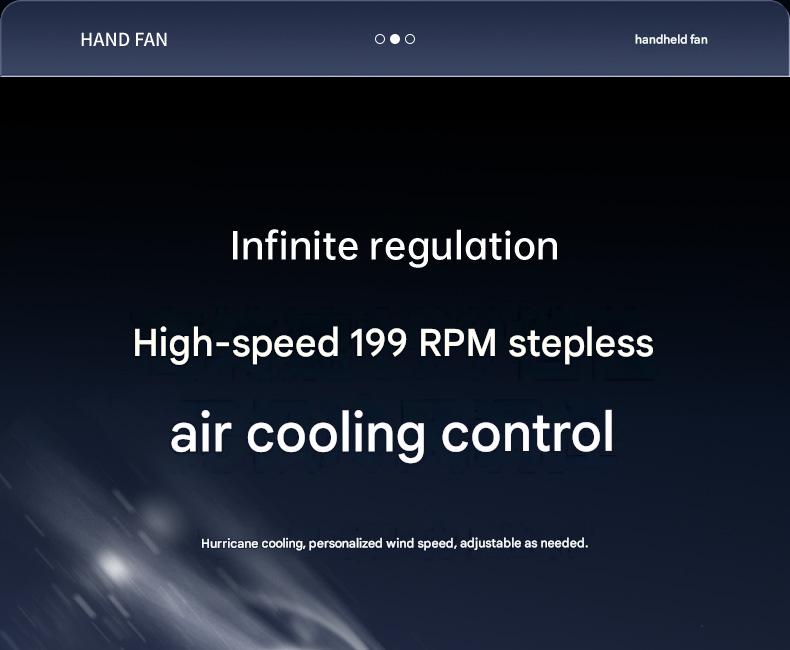Foldable Handheld Cooling Fan — Semiconductor Ice-Cooling, Rechargeable, Silent Operation, Powerful Airflow — Ideal for Students